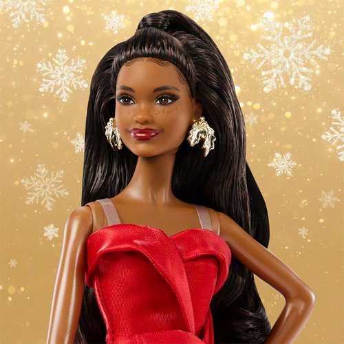 Barbie 2026 Holiday Barbie Doll with Dark Brown Hair