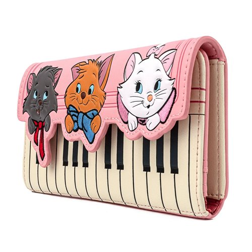 Aristocats Piano Kittens Tri-Fold Wallet