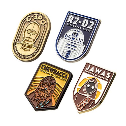 Star Wars Character 4-Pack Enamel Pin Set