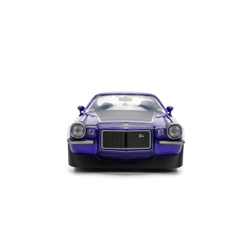 Bigtime Muscle 1971 Chevrolet Camaro Candy Purple 1:24 Scale Die-Cast Metal Vehicle