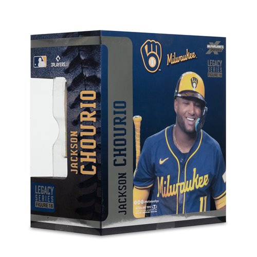 MLB SportsPicks Milwaukee Brewers Jackson Chourio 7-Inch Posed Figure Case of 6