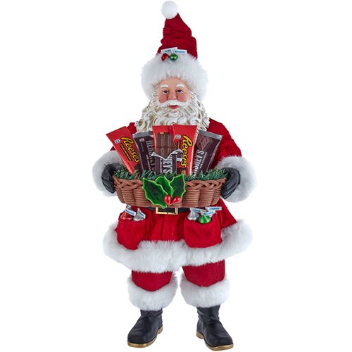 Hershey Santa Claus with Basket of Chocolate 15-Inch Statue