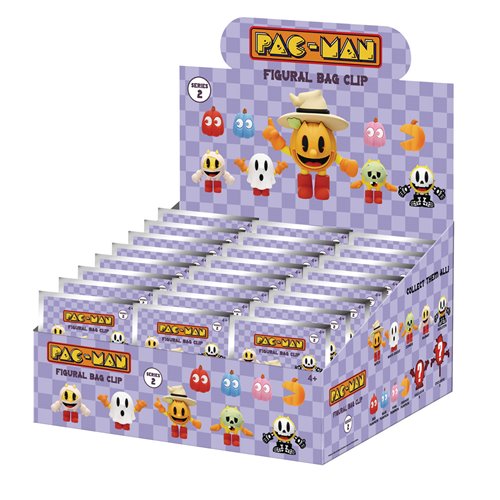 Pac-Man Halloween Series 2 3D Foam Bag Clip Random 6-Pack