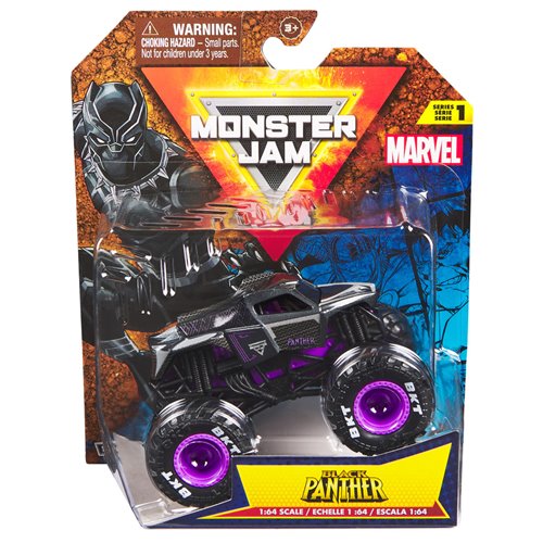 Monster Jam Marvel Monster Truck Single Pack Mix 4 1:64 Scale Vehicle Case of 4