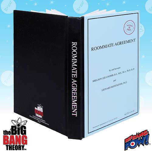 The Big Bang Theory Roommate Agreement Journal