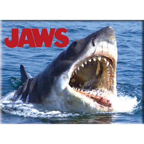 Jaws In Water Flat Magnet