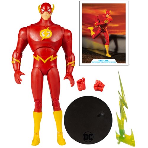 DC Multiverse The Flash Superman: The Animated Series 7-Inch Scale Action Figure, Not Mint