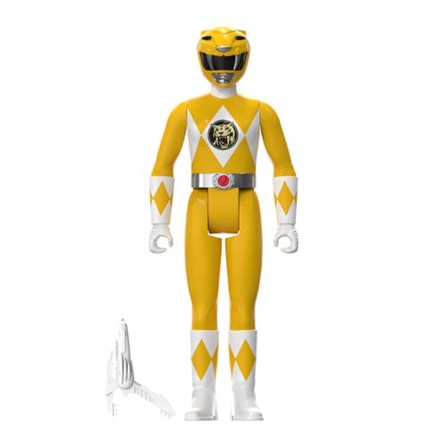 Mighty Morphin Power Rangers Yellow Ranger Triangle Box 3 3/4-Inch ReAction Figure - SDCC Exclusive