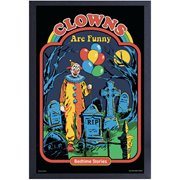 Steven Rhodes Clowns Are Funny Framed Art Print