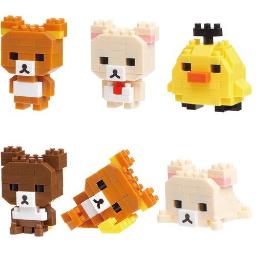 Rilakkuma characters Volume 1 Nanoblock Blind-Box Mininano Series Case of 6