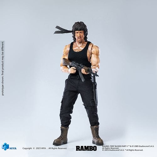 Rambo: First Blood Part II Exquisite Super Series John J. Rambo 1:12 Scale Action Figure - Previews