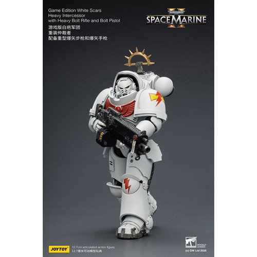 Joy Toy Warhammer 40,000 Space Marines Game Edition White Scars Intercessor Bolt Rifle & Pistol 1:18