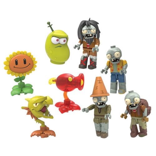 TEN Blind Bag Mystery Buildable Figure NEW Knex Plants Vs Zombies Series 6 