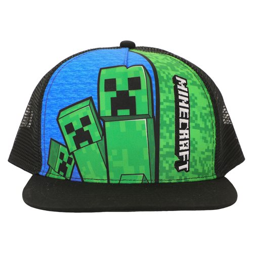 Minecraft Creeper Embroidered Youth Trucker Hat