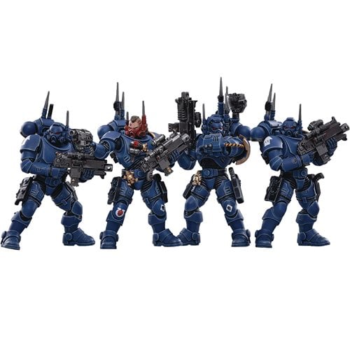 Joy Toy Warhammer 40,000 Ultramarines Inflitrators 1:18 Scale Action Figure 4-Pack