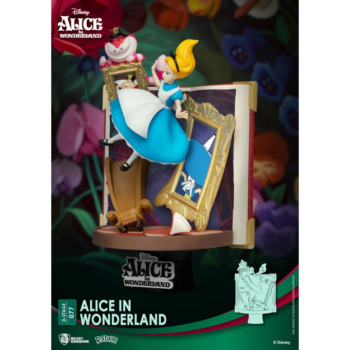 alice-in-wonderland-disney-story-book-series-alice-d-stage-ds-077-6-inch-statue