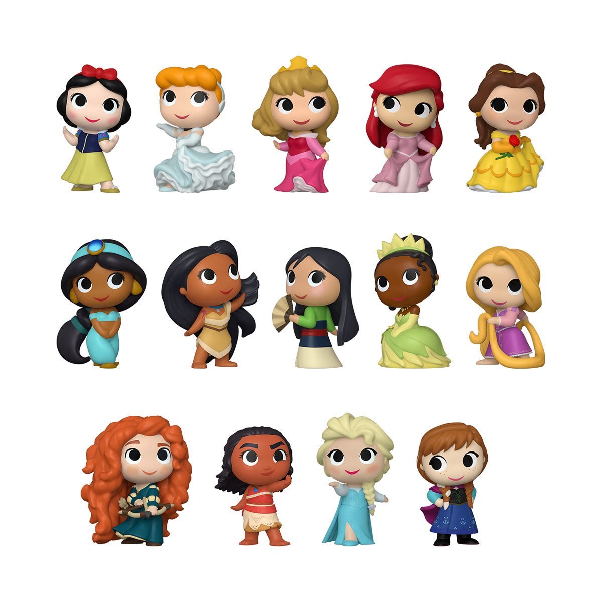 Disney Princess Stylized Collectible Plush Princesses lot of 4