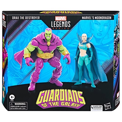 Guardians of the Galaxy Marvel Legends Drax the Destroyer and Marvel's Moondragon 6-Inch Action Figu