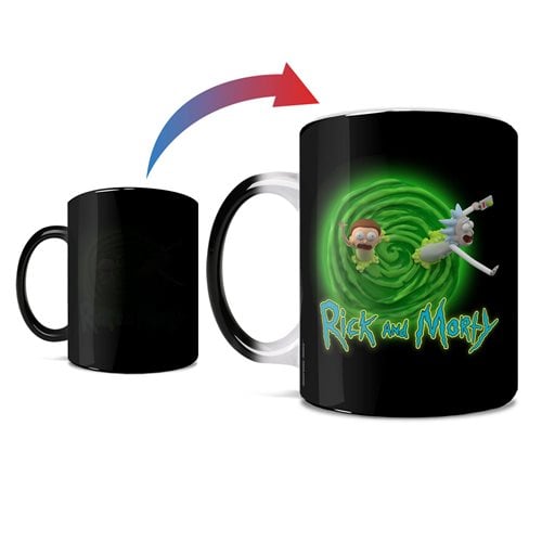 Rick and Morty 3D Portal Heat-Sensitive Morphing Mug