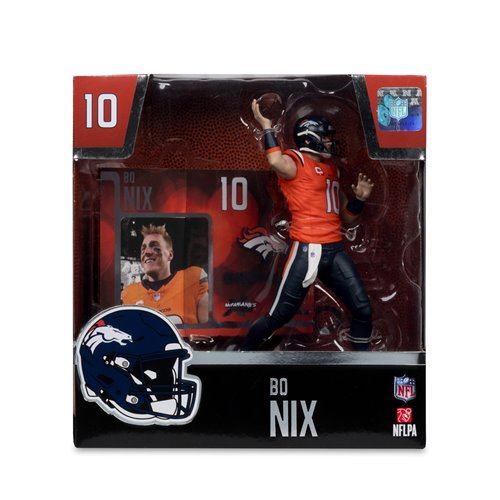 NFL SportsPicks 2025 Denver Broncos Bo Nix 7-Inch Scale Posed Figure