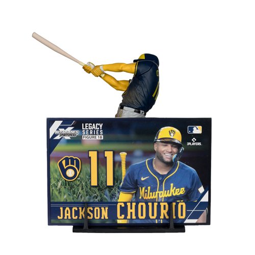 MLB SportsPicks Milwaukee Brewers Jackson Chourio 7-Inch Posed Figure