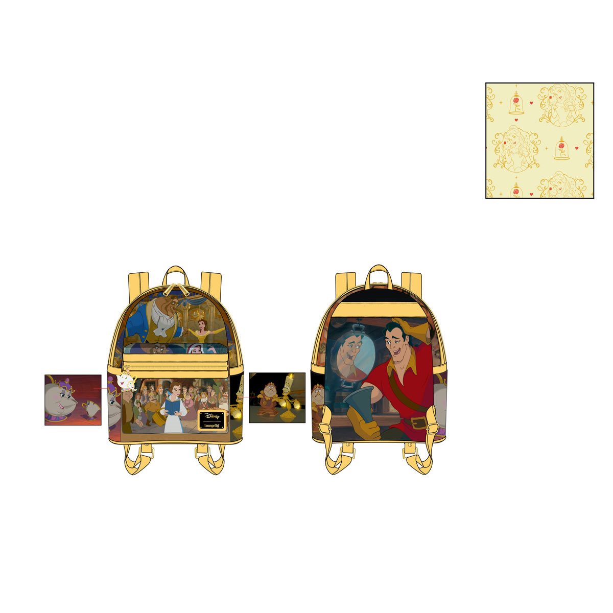 Beauty and the Beast Princess Scenes Mini Backpack - Gallery of Art &  Collectibles
