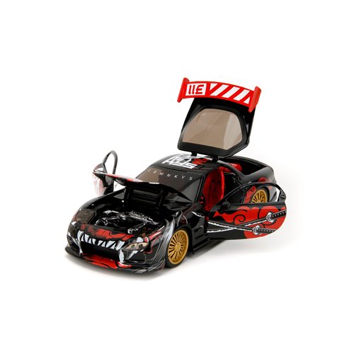 Hollywood Rides Lab Monkeys 1993 Mazda RX7 1:24 Scale Die-Cast Metal Vehicle with Saru Figure