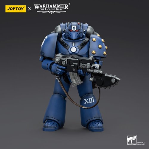 Joy Toy Warhammer: The Horus Heresy Ultramarines Mk VI Squad with Bolter and Chainblade 1:18 Scale A