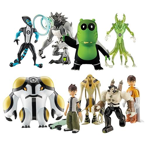 Complete Bandai Ben 10 Alien Collection Battle Pose Figures