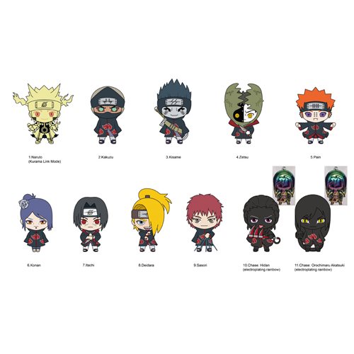 Naruto Series 7 3D Foam Bag Clip Display Case of 24