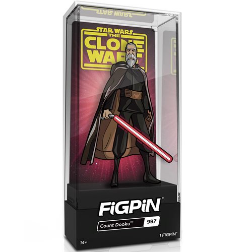 Star Wars: The Clone Wars Count Dooku FiGPiN Classic 3-Inch Enamel Pin