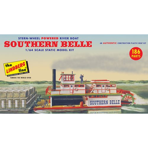 Southern Belle Paddle Wheel Steamship 1:64 Scale Model Kit