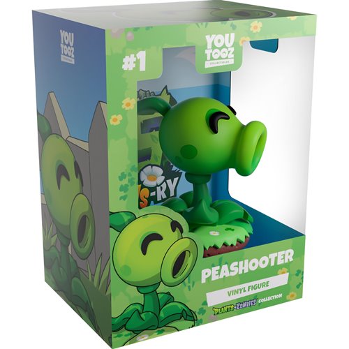 Plant Vs Zombies Collection Pea Shooter Vinyl Figure #1