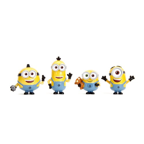 Despicable Me Minions Wave 1 MetalFigs 2 1/2-Inch Die-Cast Metal Mini-Figure Set of 4