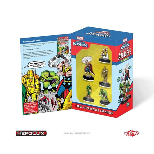 Marvel HeroClix Iconix: Avengers First Appearance Mini-Figure 5-Pack