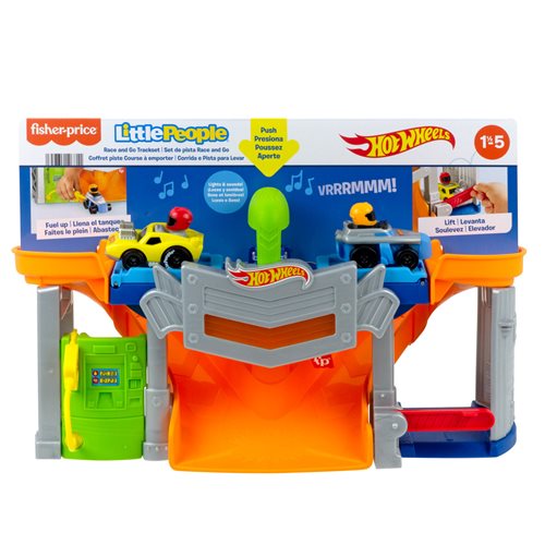 Little People Hot Wheels Race and Go Track Playset