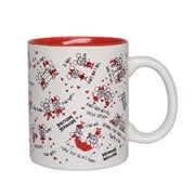 Mickey Mouse and Friends Red and White Ceramic 11 oz. Mug