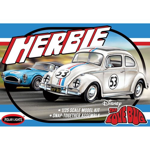 Herbie The Love Bug Volkswagen Beetle 1:25 Scale Model Kit