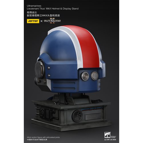 Joy Toy Warhammer 40,000 Ultramarines Lieutenant Titus' MKX 1:1 Scale Roleplay Helmet Prop Replica w