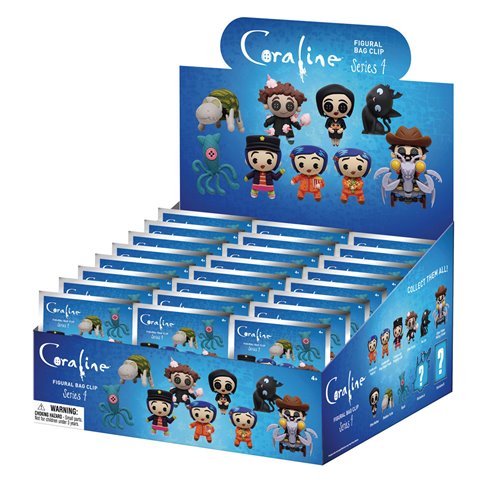 Coraline Series 4 3D Foam Bag Clip Random 6-Pack
