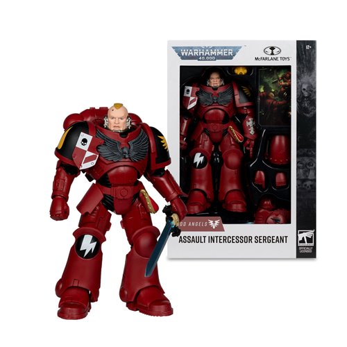 Warhammer 40,000 Wave 11 Blood Angel Assault Intercessor Sergeant 7-Inch Scale Action Figure