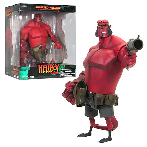 10 in environ 25.40 cm Roto-Cast Gentle Giant bouche fermée variante Hellboy Animated Series 