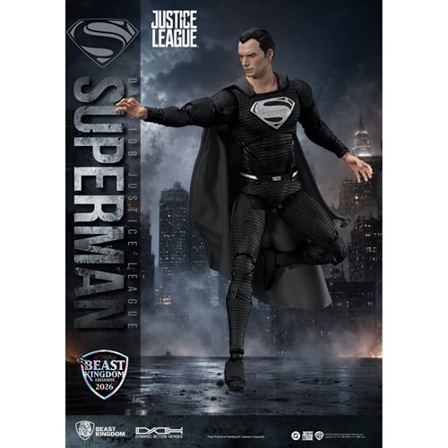 DC Justice League Superman Black Suit DAH-108 Action Figure - Exclusive
