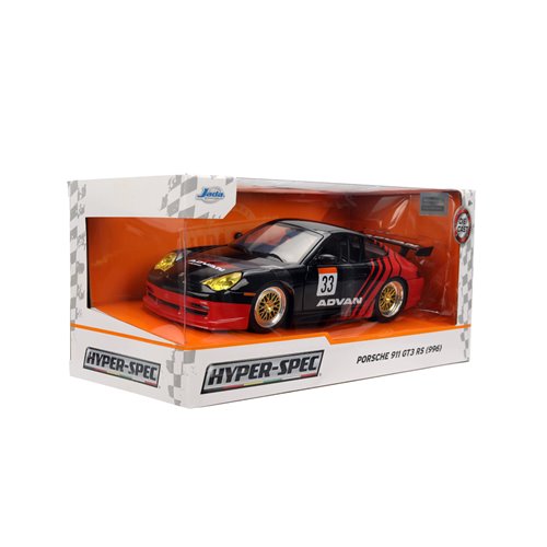 Hyper-Spec Porsche 911 GT3 RS 996 1:24 Scale Die-Cast Metal Vehicle