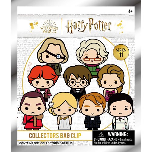 Harry Potter and the Goblet of Fire Series 11 3D Foam Bag Clip Random 6-Pack