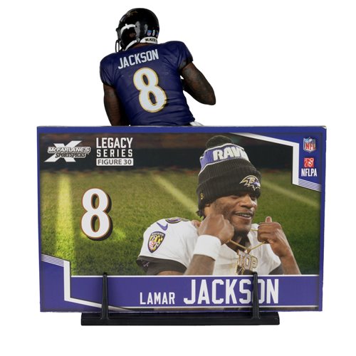 NFL SportsPicks 2025 Baltimore Ravens Lamar Jackson Alternate Jersey 7-Inch Scale Posed Figure