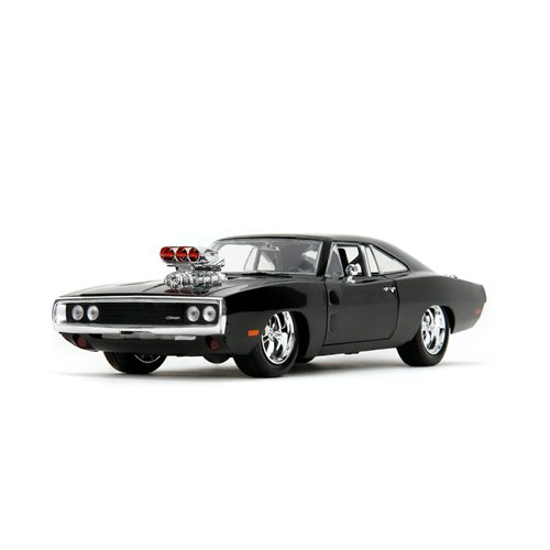 Hollywood Rides Fast and the Furious Dodge Charger R/T 1:24 Scale Die-Cast Metal Vehicle with Dom Fi