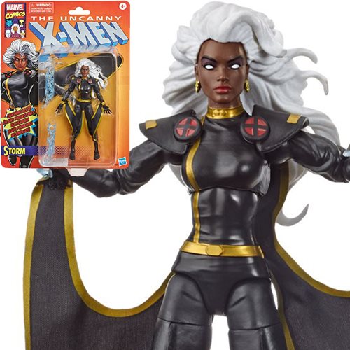 X-Men Retro Marvel Legends 6-Inch Black Outfit Storm Action Figure - Exclusive, Not Mint