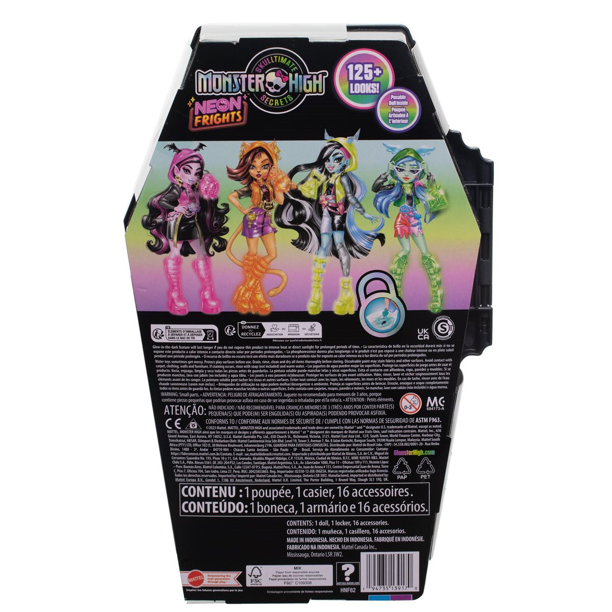 ​Monster High Doll and Fashion Set, Twyla Doll, Skulltimate Secrets: Neon  Frights, Dress-Up Locker with 19+ Surprises​