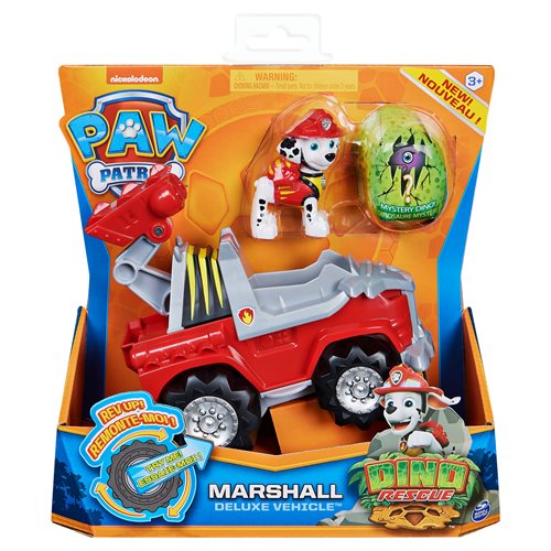 PAW Patrol Dino Rescue Deluxe Rev Up Vehicle and Figure Case